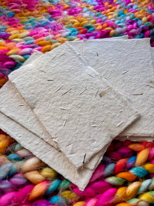 Deckled Edge - Handmade Paper, Set of 5