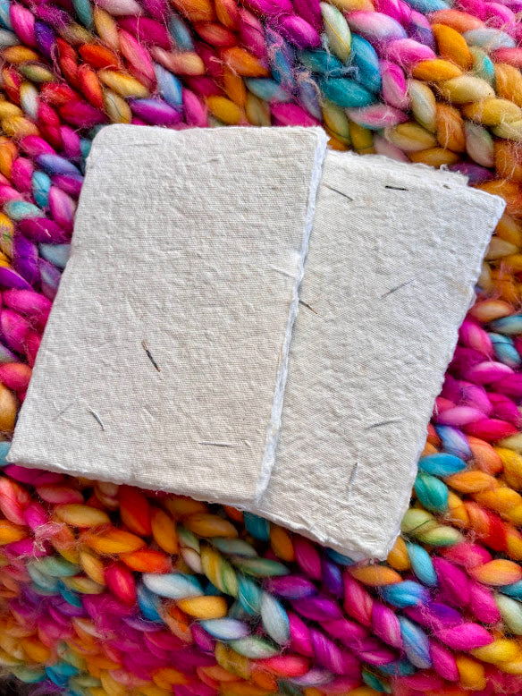 Deckled Edge - Handmade Paper, Set of 5