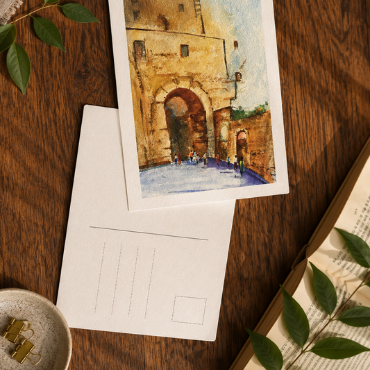 Through the Arch  - Post Card
